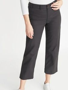 Mid Rise Slim Wide Leg Chinos Size 10